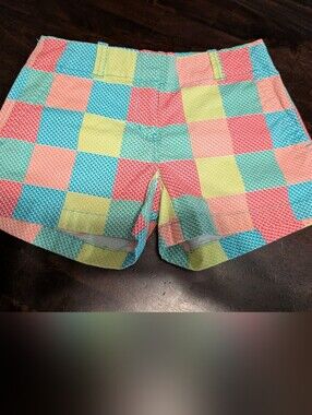 Vineyard Vines Patchwork Allover Signature Whale Print Shorts, Women's 0